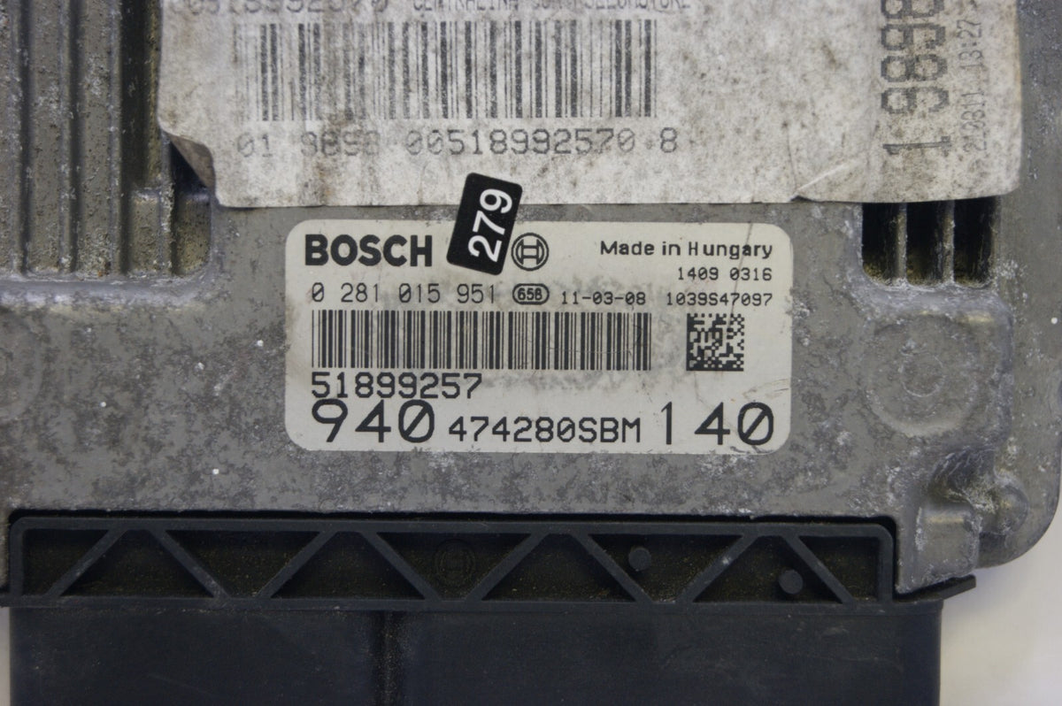 Alfa Romeo 51899257 0281015951 ECU PLUG AND PLAY(CLONING).