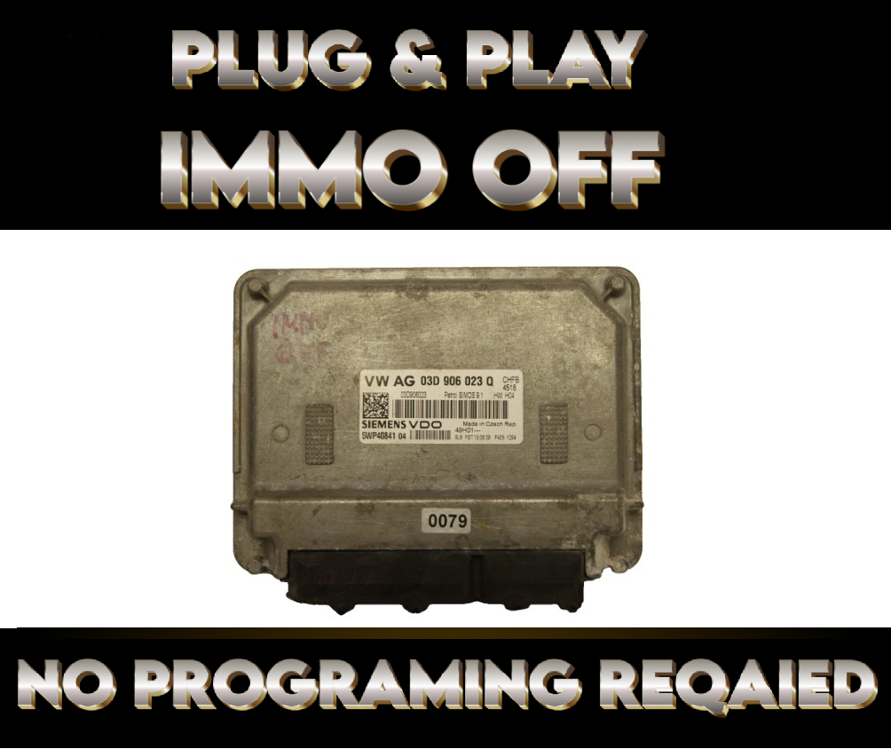 03D906023Q ECU Audi VW Skoda Seat IMMO OFF PLUG & PLAY.