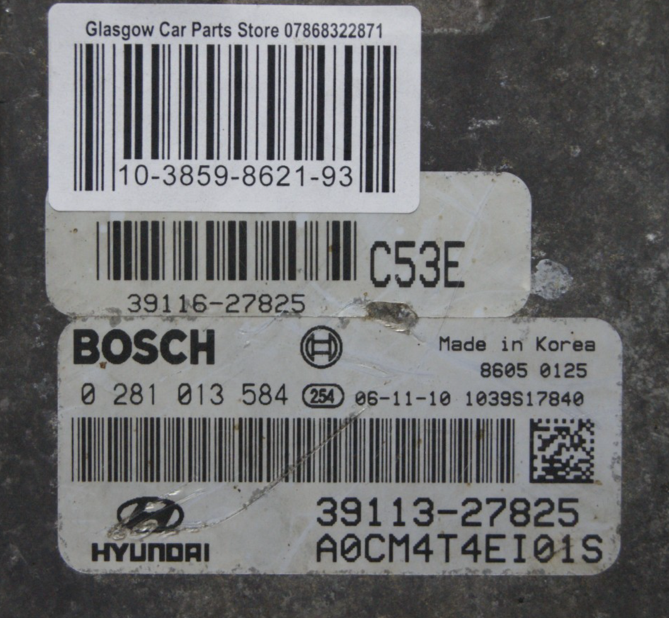 ECU 0281013584 Hyundai Santa Fe 39113-27825 PLUG AND PLAY (CLONING).