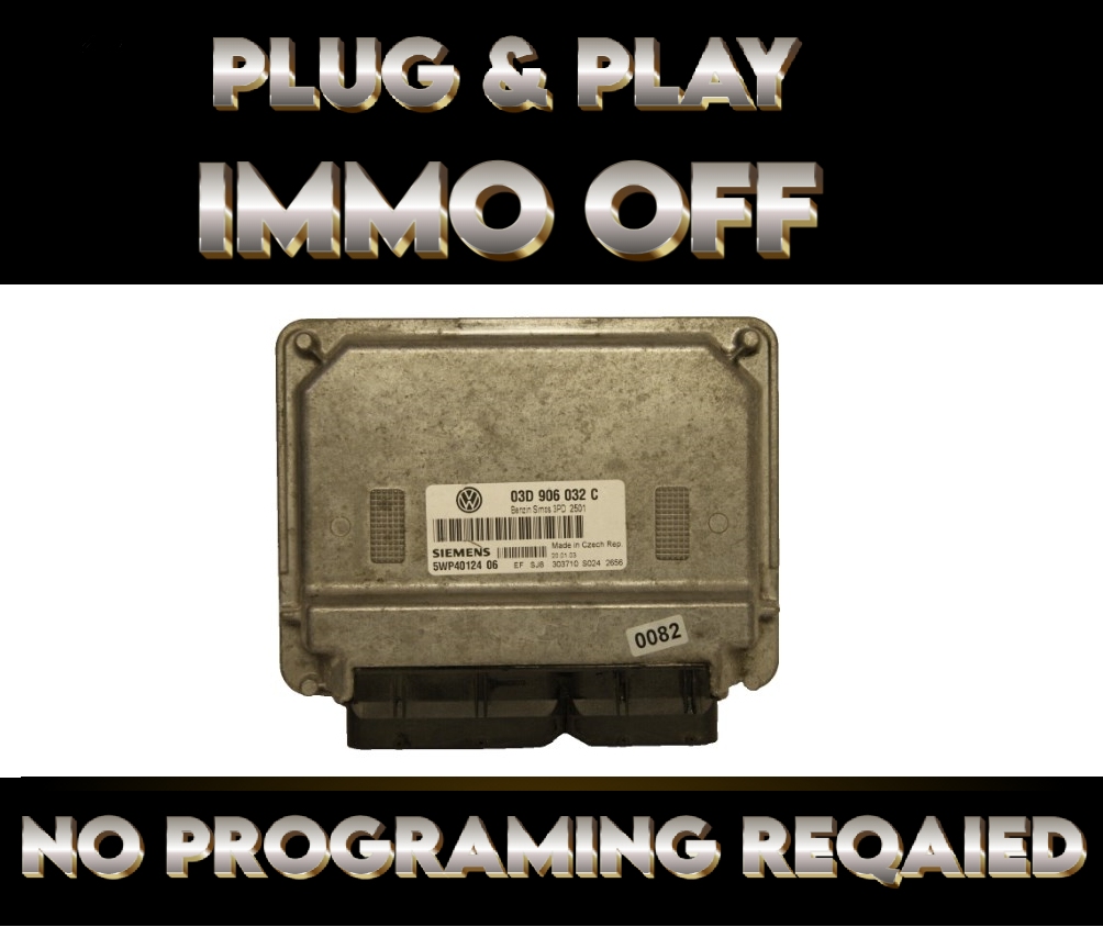 03D906032C ECU Audi VW Skoda Seat IMMO OFF PLUG & PLAY.