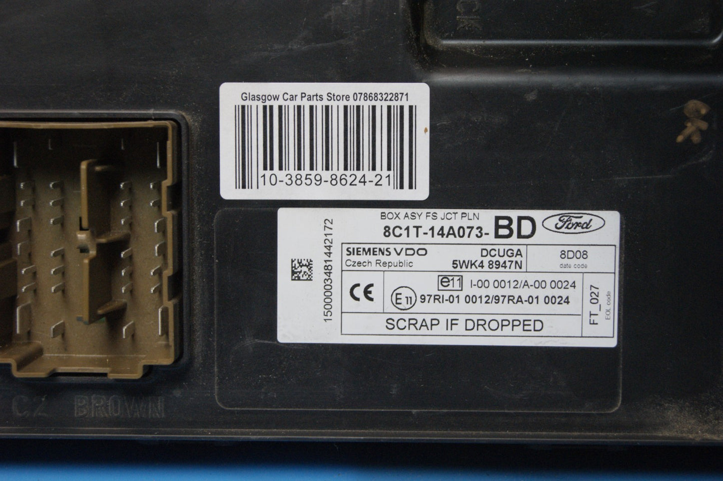BCM FORD TRANSIT 8C1T-14A073BD PLUG AND PLAY PROGRAMMING BY POST.