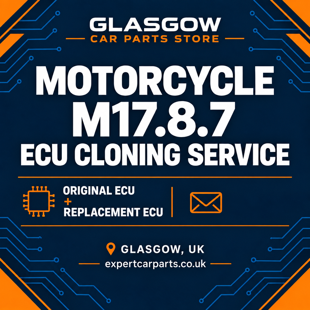 Motorcycle M17.8.7 ECU cloning service by Glasgow Car Parts Store