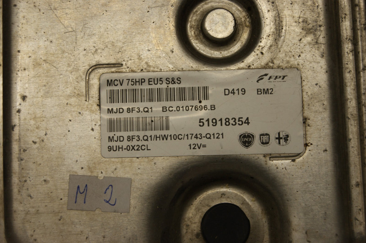 ECU  FIAT QUBO  51918354 PLUG AND PLAY PROGRAMMING BY POST
