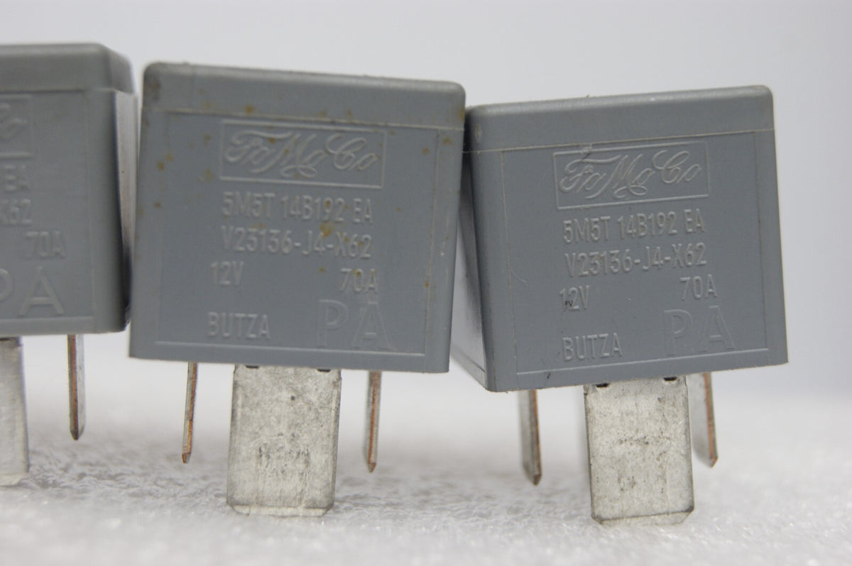 4X Relay  Land Rover Jaguar  4-Pin Grey  FoMoCo 5M5T-14B192-EA V23136-J4-X62