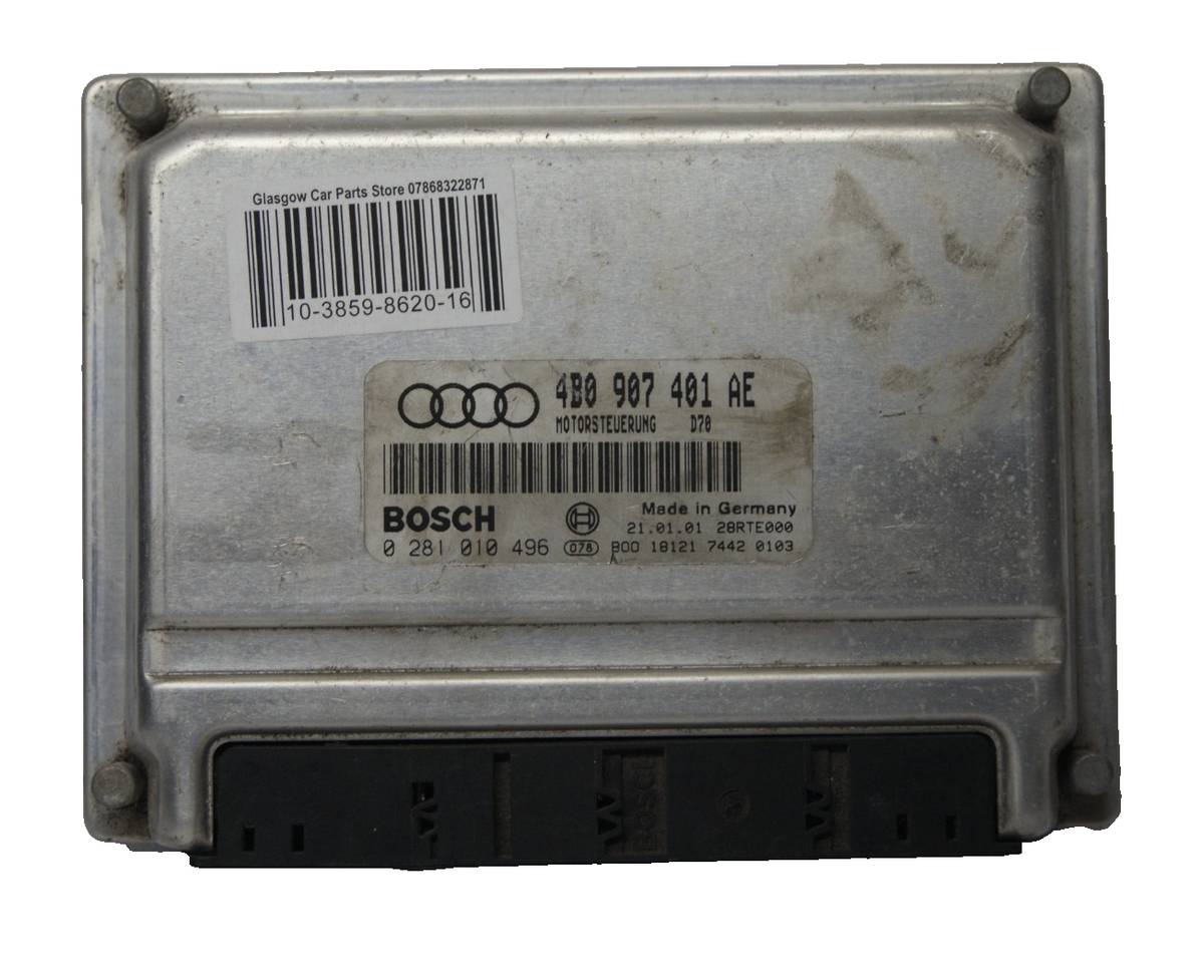 ECU Audi A6 2.5 TDI Diesel Engine Control Module Unit 4B0907401AE 0281010496