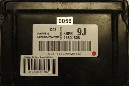 Daewoo Chevrolet Matiz engine ECU 96801808  PLUG AND PLAY CLONING  BY POST