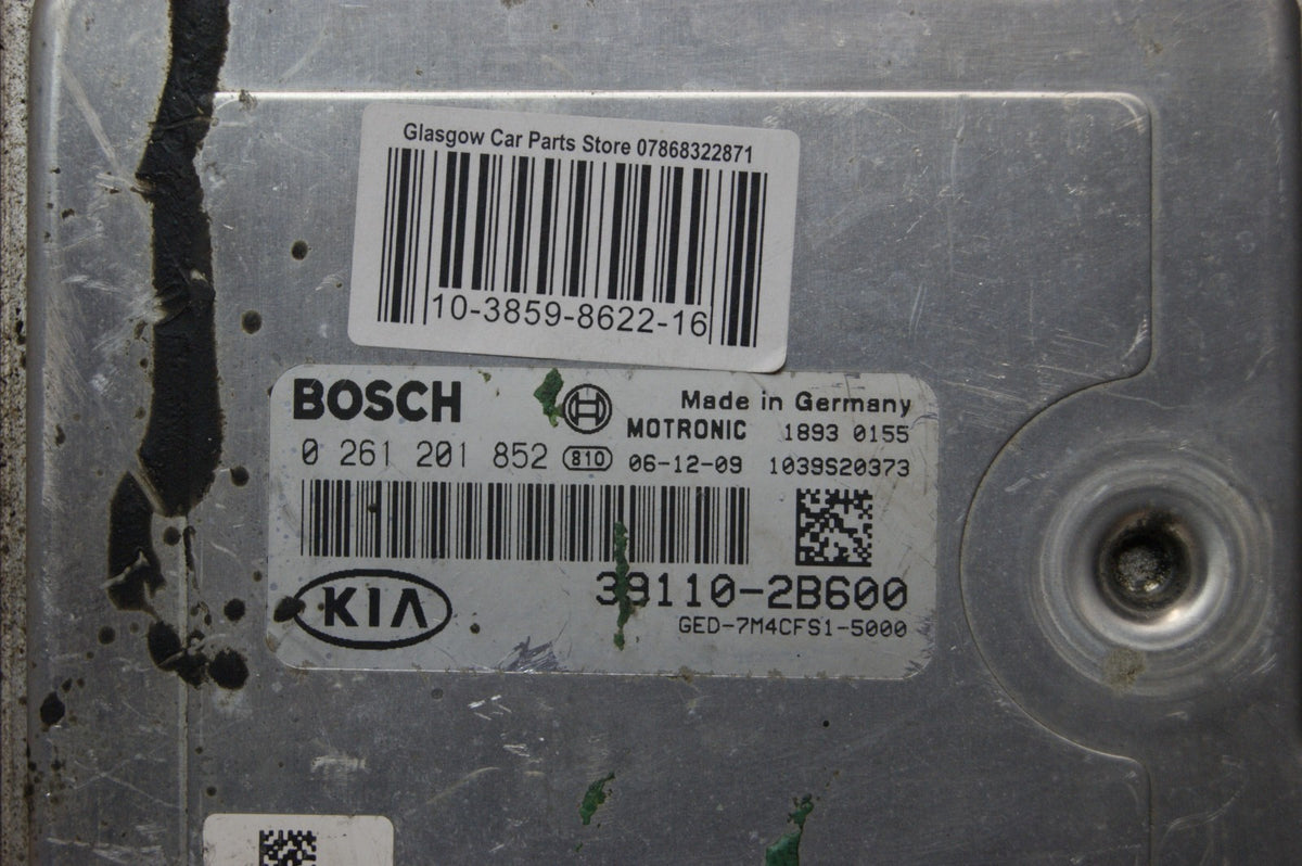 ECU  KIA / HYUNDAI  ECU 39110-2B600 / 0261201852   PLUG AND PLAY (CLONING).