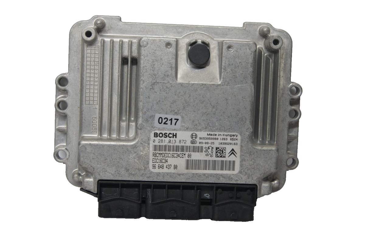 CITROEN PEUGEOT  ECU 0281013872/9664843780  PLUG AND PLAY  CLONING BY POST