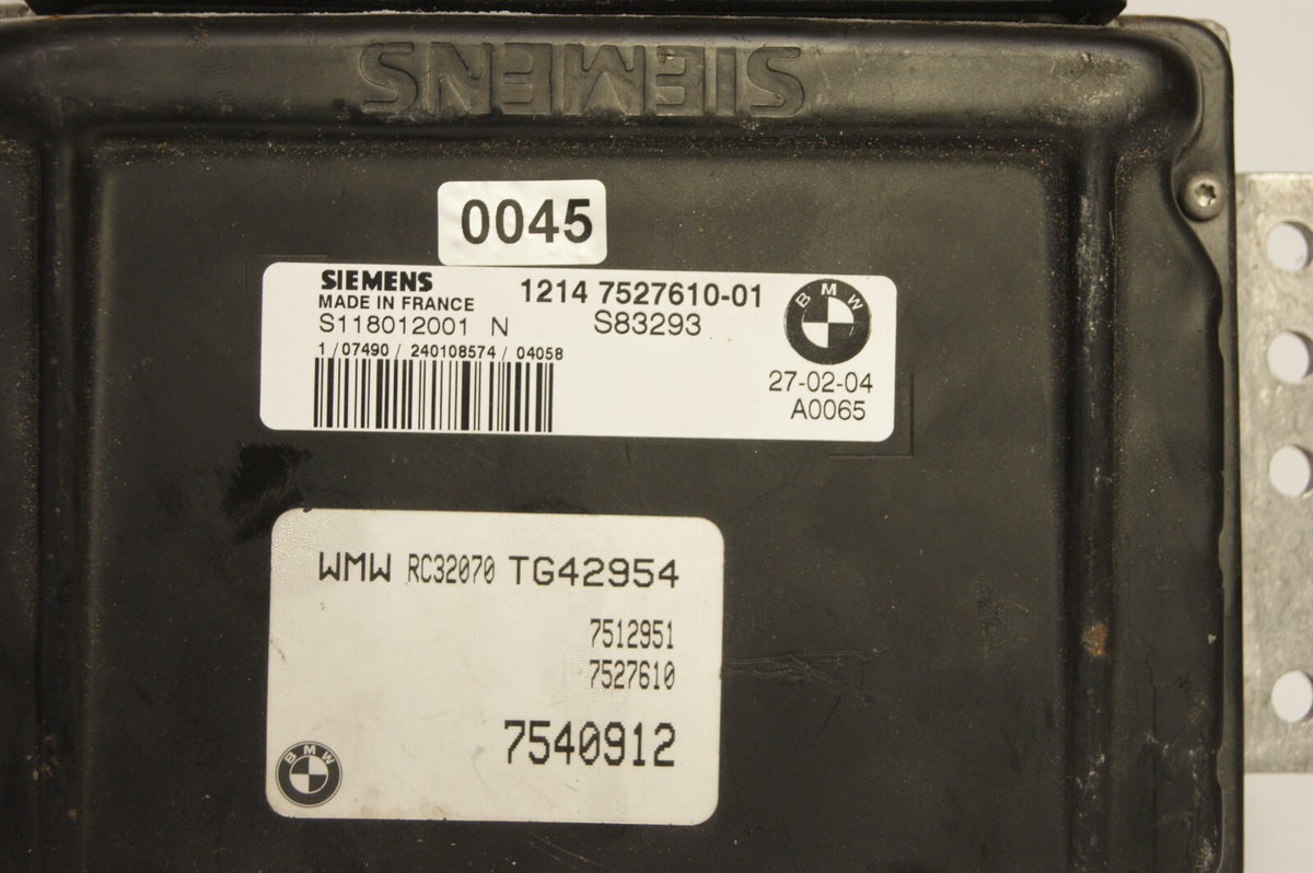 BMW MINI R50 Engine ECU 7527610 / S118012001N  PLUG AND PLAY PROGAMMING BY POST