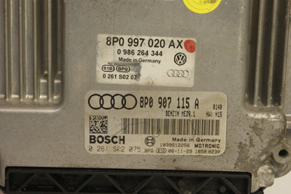 AUDI A3 8P 2.0 TFSI   ECU 8P0907115A 0261S0207 PLUG AND PLAY CLONING BY POST