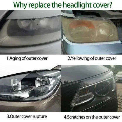 Headlight Housing Protection Glass Cover Headlamps Transparent Shell Lens For Mercedes-Benz ML Class W164 Pre-facelift 2005-2008