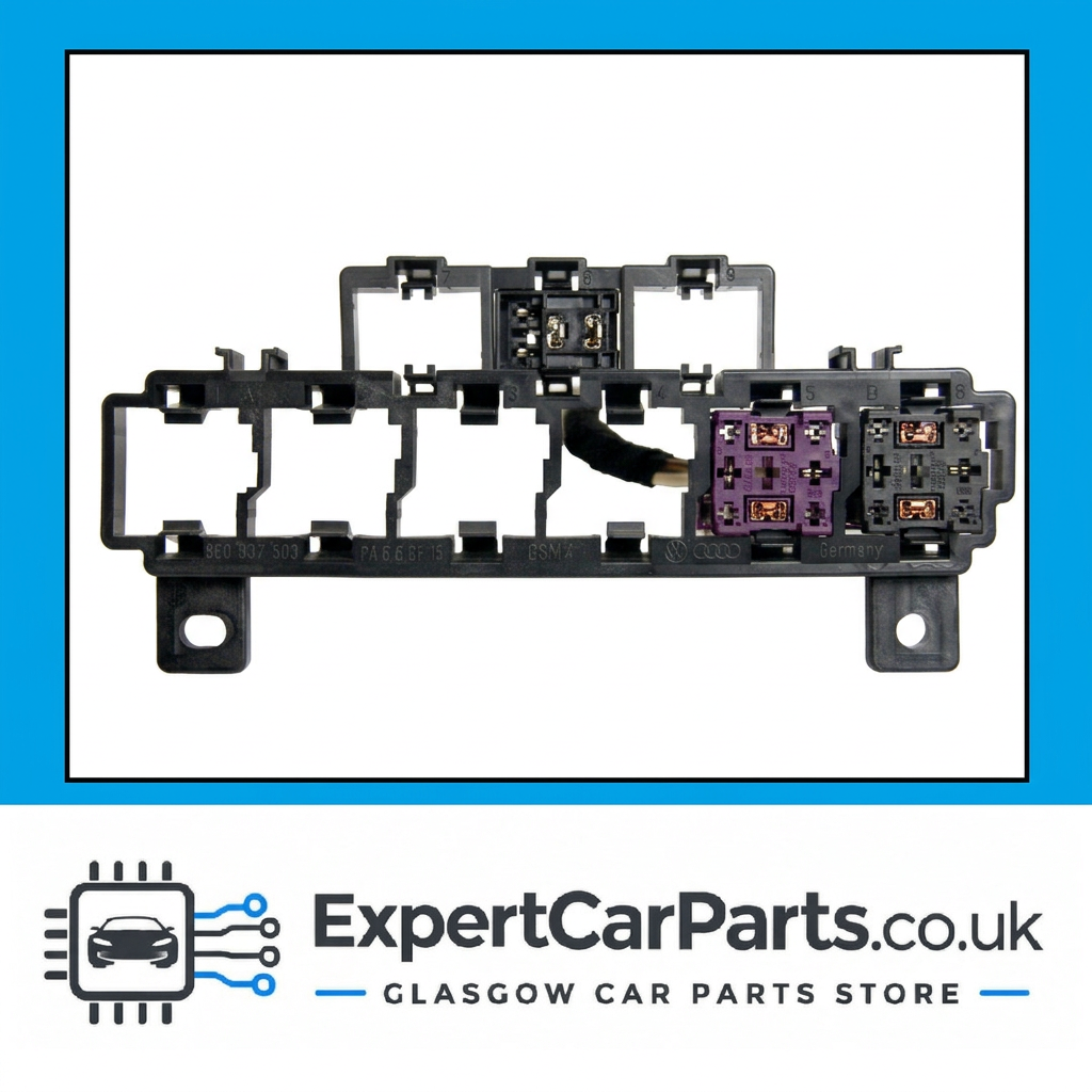 Audi A4 B7 8EC fuse box module 8E0937503 front view