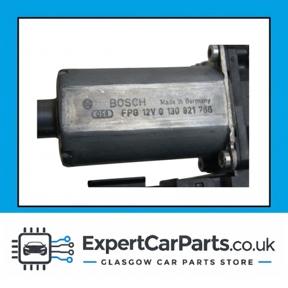 Audi A4 B7 window motor Bosch marking close-up