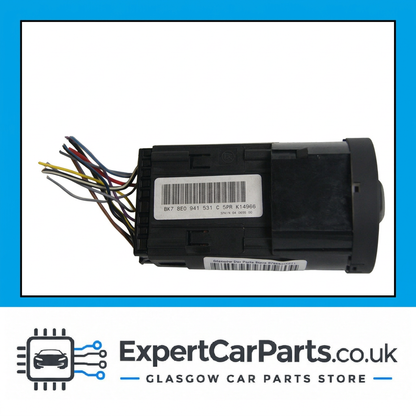 Audi A4 B7 light switch 8E0 941 531 C casing and label