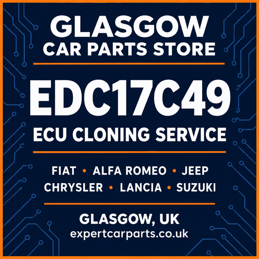 EDC17C49 ECU cloning for Fiat Alfa Romeo Jeep Chrysler Lancia Suzuki, Glasgow Car Parts Store
